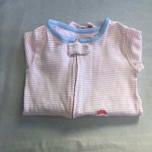 Carter's - Pink and Blue Striped Baby Onesie Sleeper